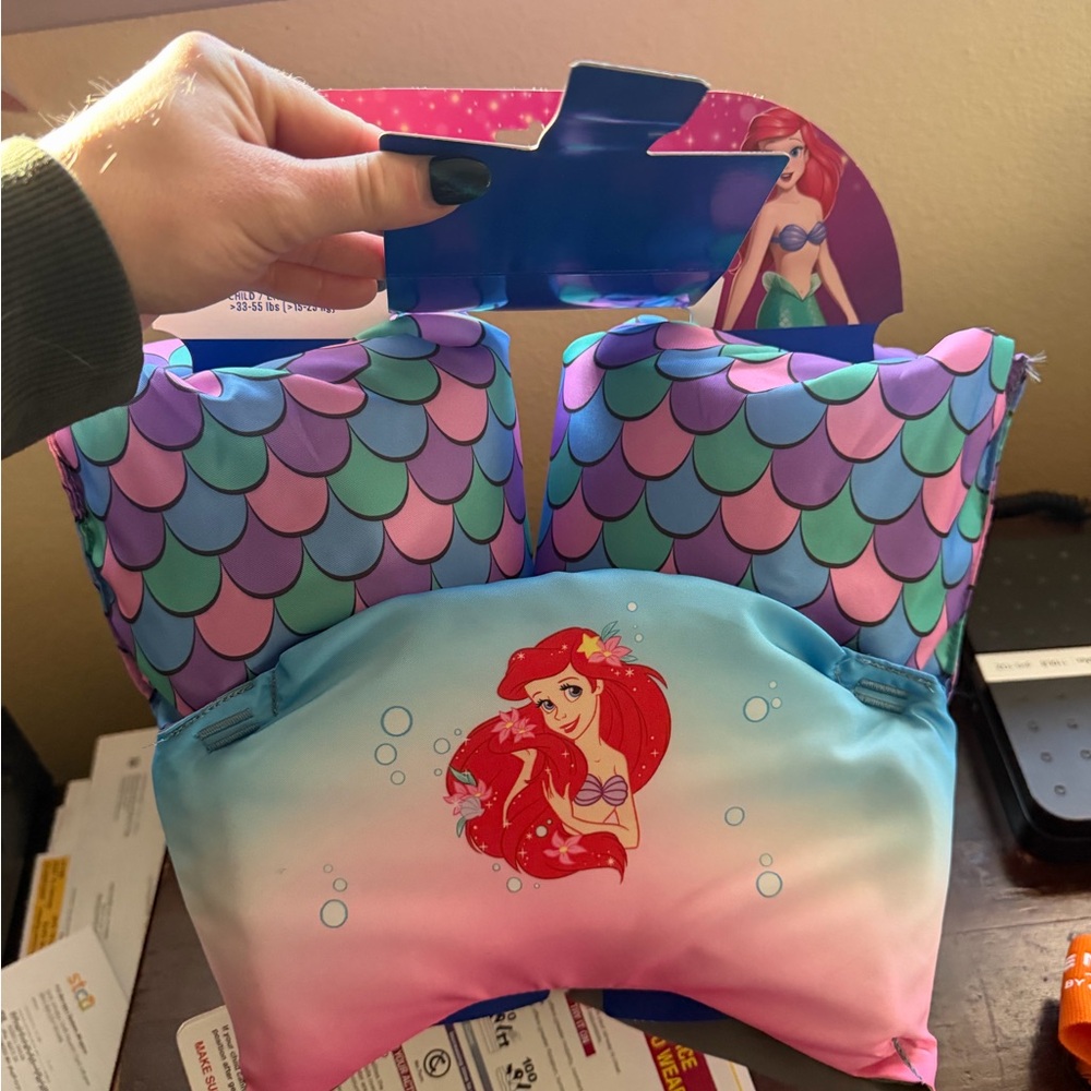 SwimWays Disney Princess Ariel Swim Trainer (Unisex), for Kids 33-55lbs - Picture 7 of 7